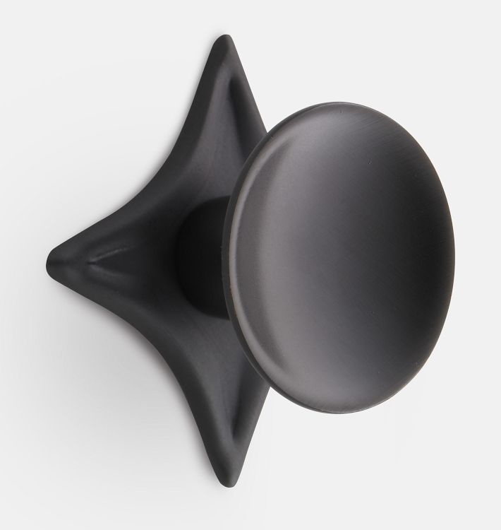 Dish Cabinet Knob with Star Backplate | Rejuvenation