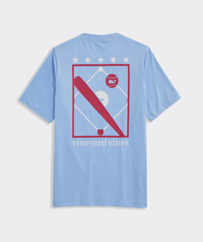 Boys' Baseball Bat and Stars Short-Sleeve Harbor Performance Tee | vineyard vines