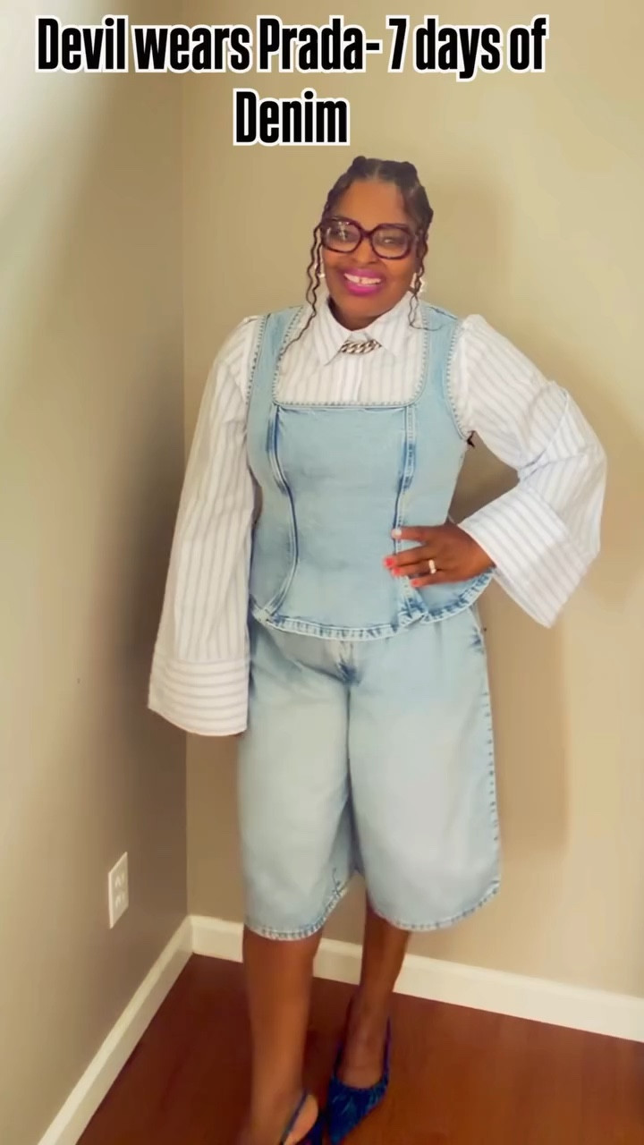Denim will always have its moment!!
Size large in the top
Denim vest size Large
Denim shorts size 12

#LTKOver40 #LTKgrwm #LTKootd