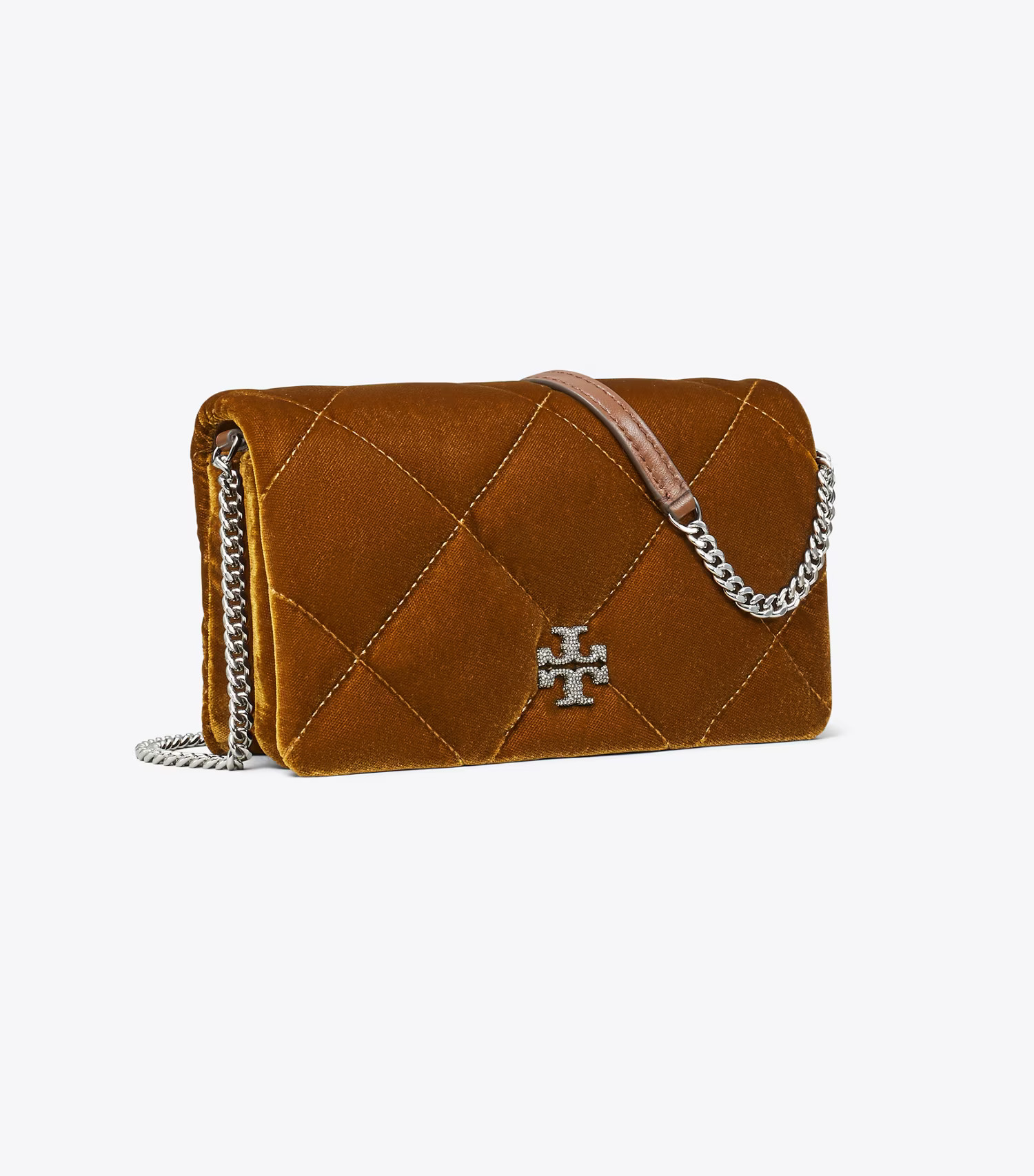 Kira Diamond Quilt Velvet Crossbody: Women's Designer Mini Bags | Tory Burch | Tory Burch (US)