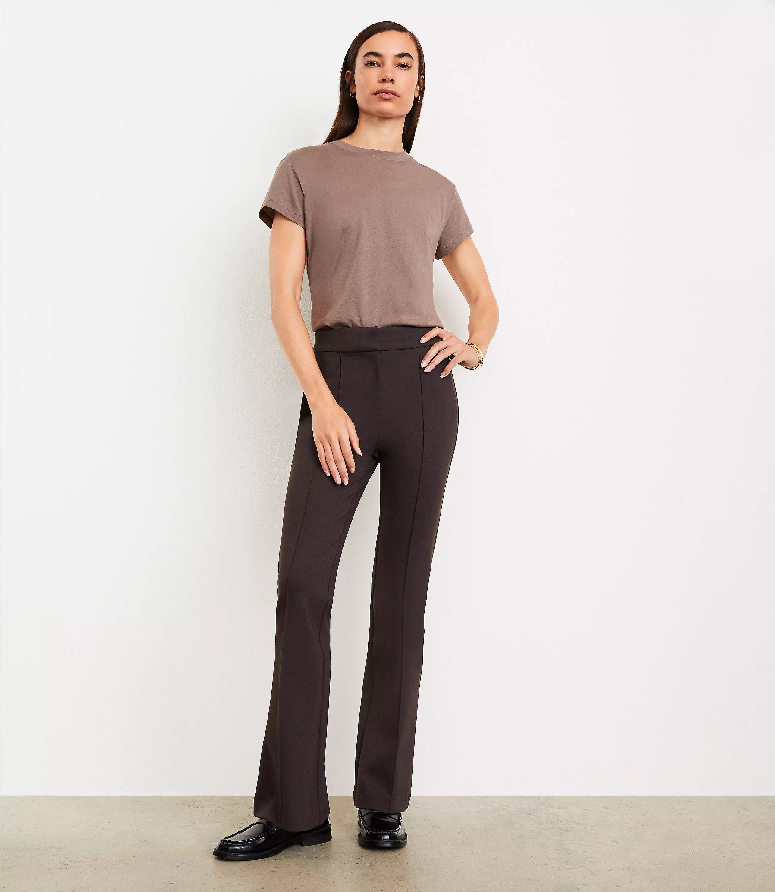 LOFT Versa Ponte Deluxe Flare Pants | LOFT