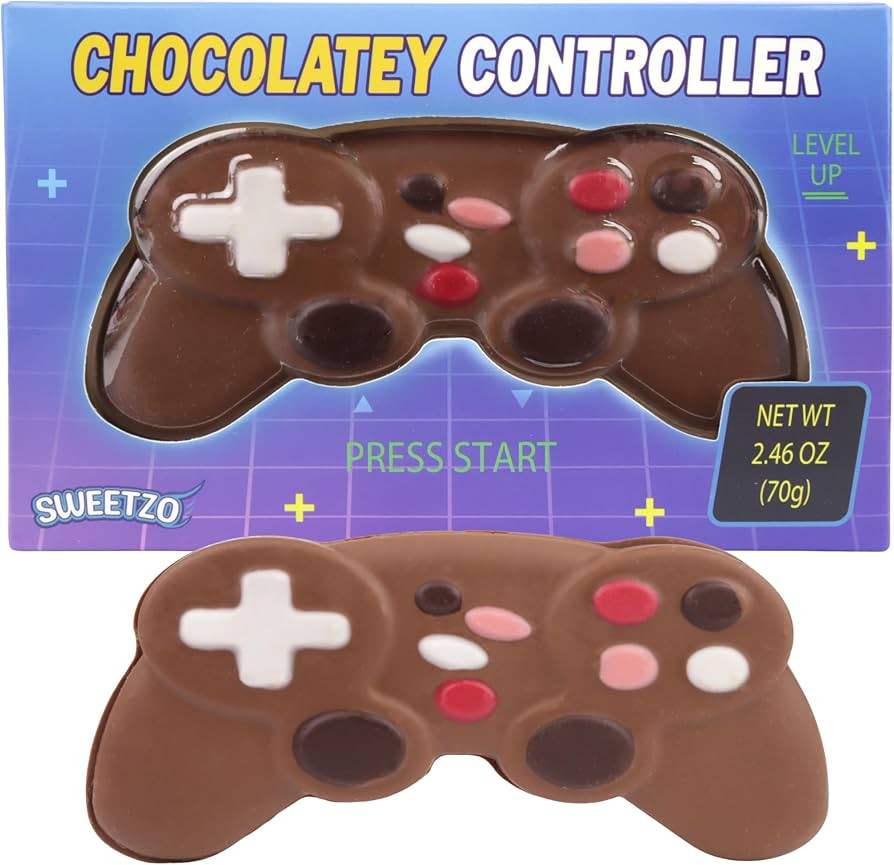 Chocolatey Video Game Controller, Easter Basket Stuffer Candy Gift for Gamers, 2.46 Ounces | Amazon (US)