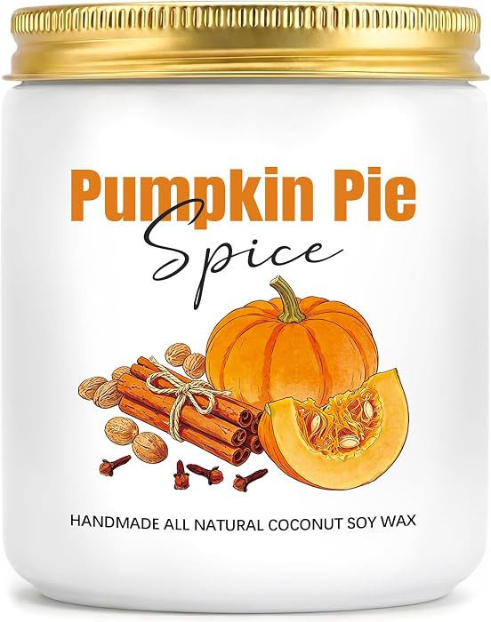 Fall Candles, Pumpkin Cinnamon Spice Candles, Fall Scented Candle Decorations for Home Gifts for ... | Amazon (US)