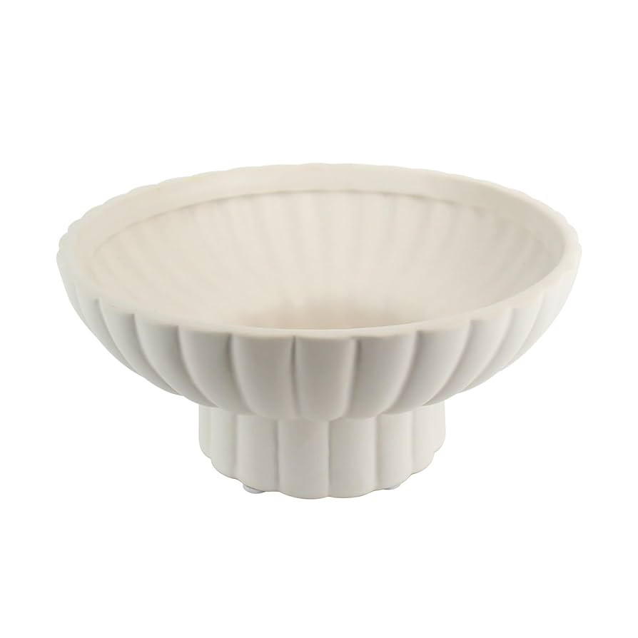 Small Footed Decorative Bowl Ceramic Modern Pedestal Bowl,Function beautifully as a catch-all bow... | Amazon (US)