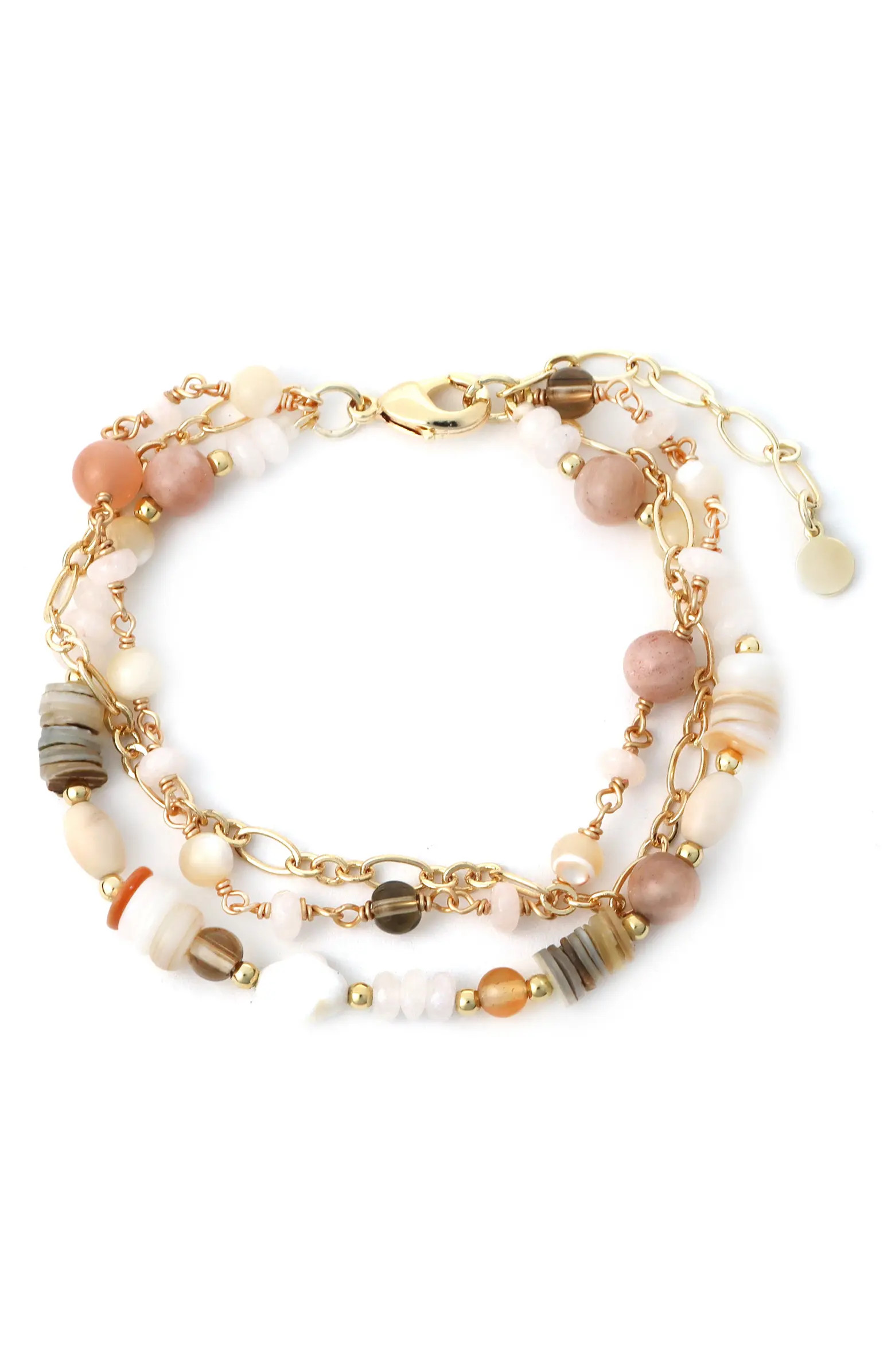 Beaded 3-Row Bracelet | Nordstrom