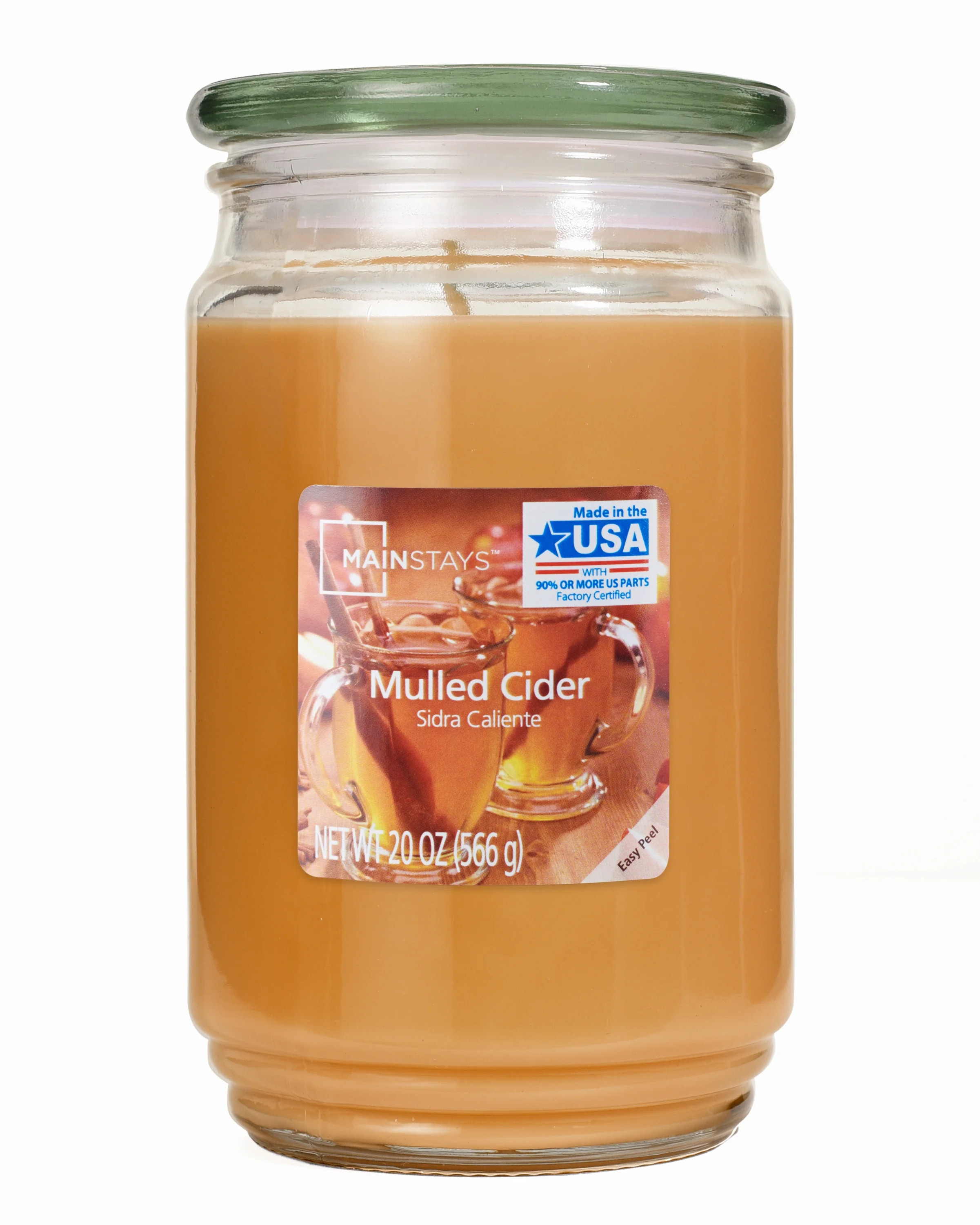 Mainstays Mulled Cider Single-Wick Jar Candle, 20 oz. | Walmart (US)