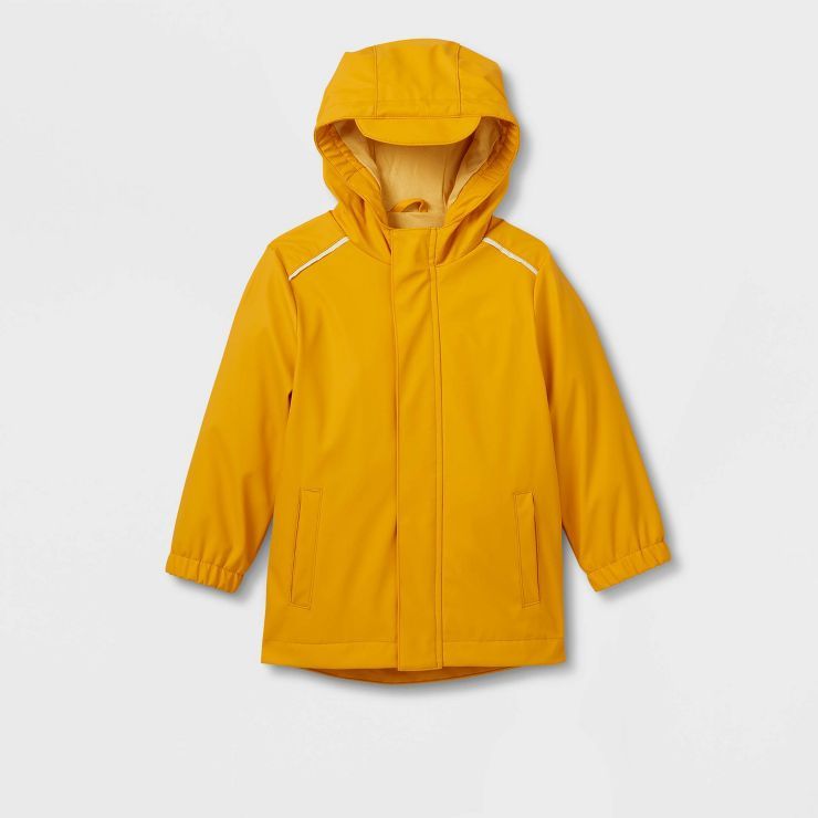 Toddler Long Sleeve Rain Coat - Cat & Jack™ Yellow | Target