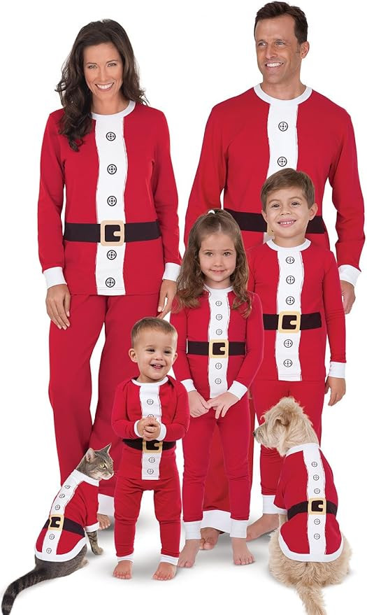 PajamaGram Family Christmas PJs Matching Sets - Family Christmas Pajamas, St. Nick | Amazon (US)