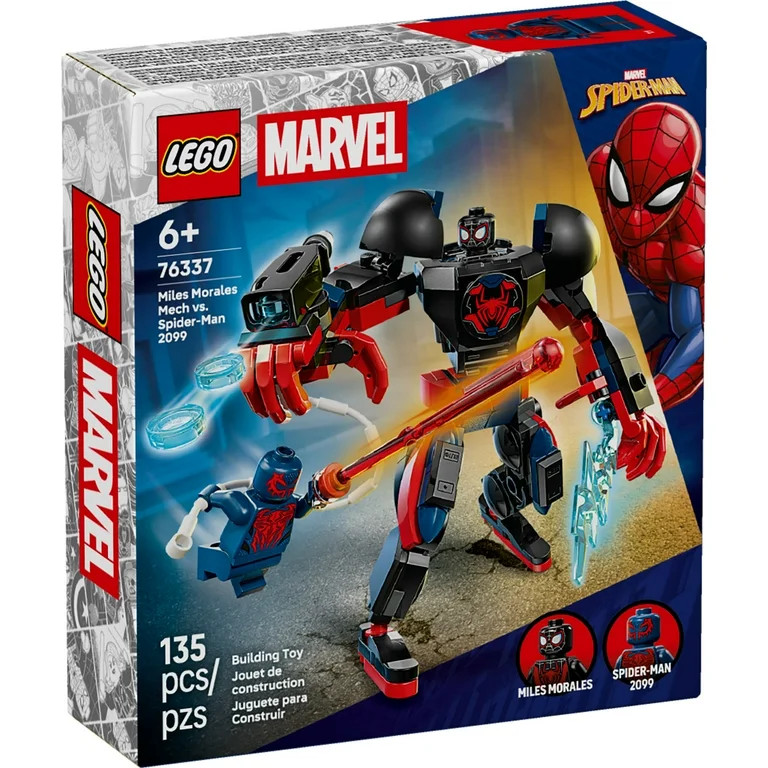 LEGO Marvel Miles Morales Mech vs. Spider-Man 2099 Building Toy for Boys & Girls - Poseable Super... | Walmart (US)