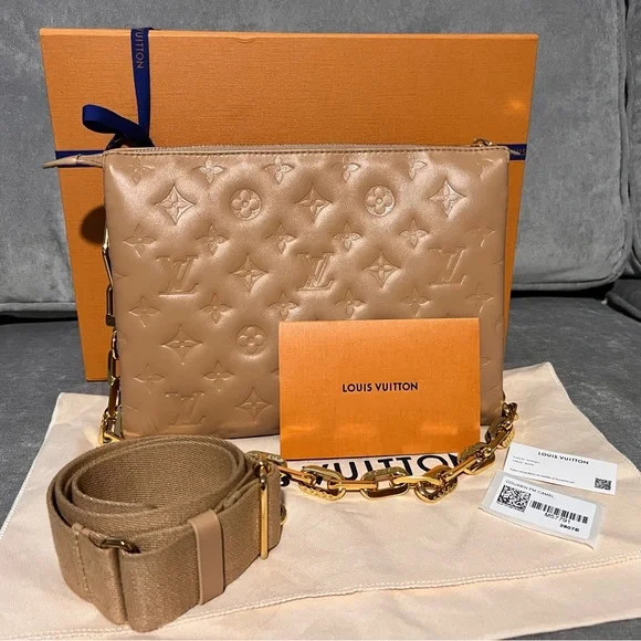 Louis Vuitton Camel Coussin PM | Poshmark