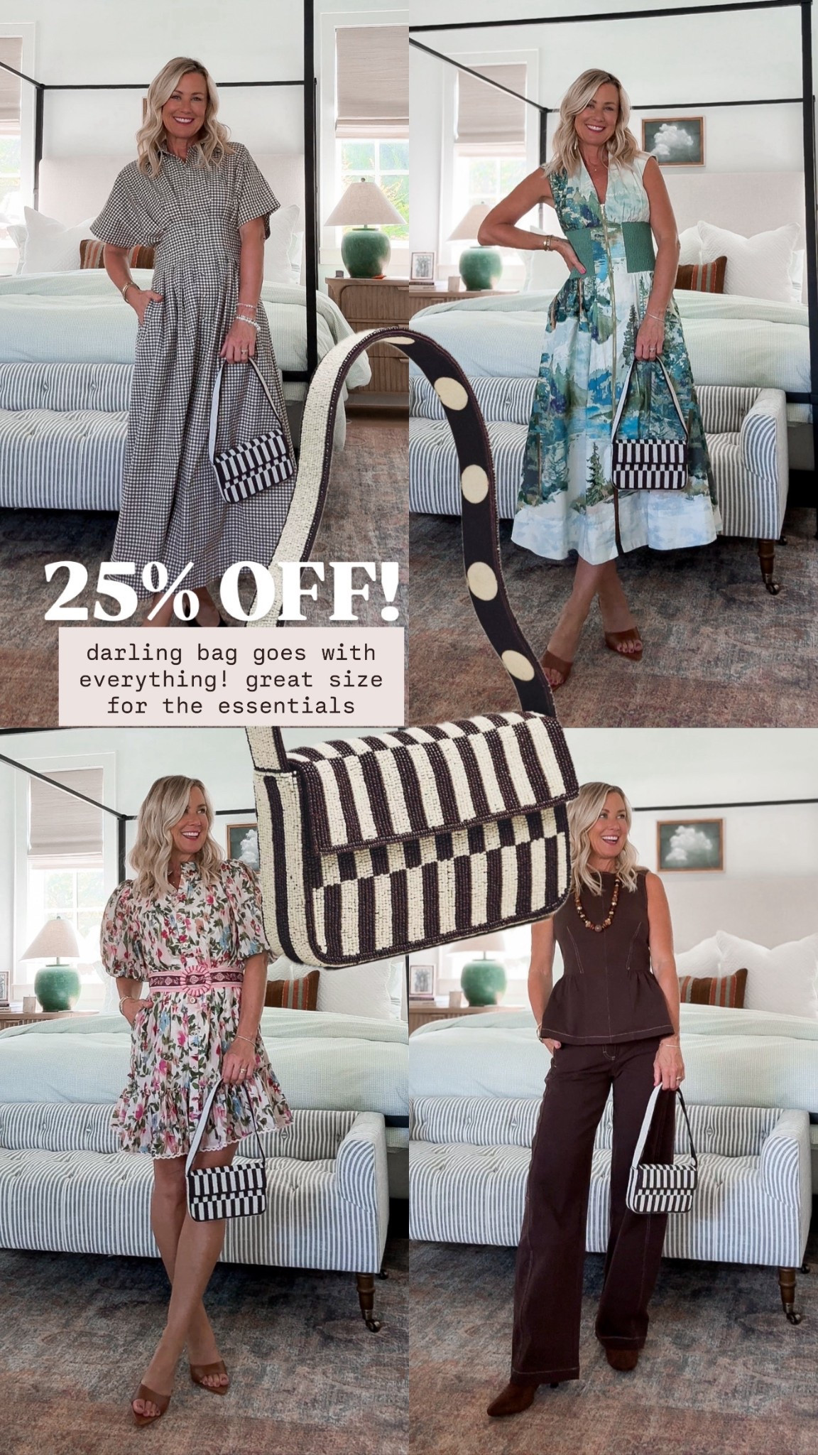 Adore this beaded bag for fall! Goes with everything & is 25% off this weekend!

#LTKSaleAlert #LTKOver40 #LTKItBag