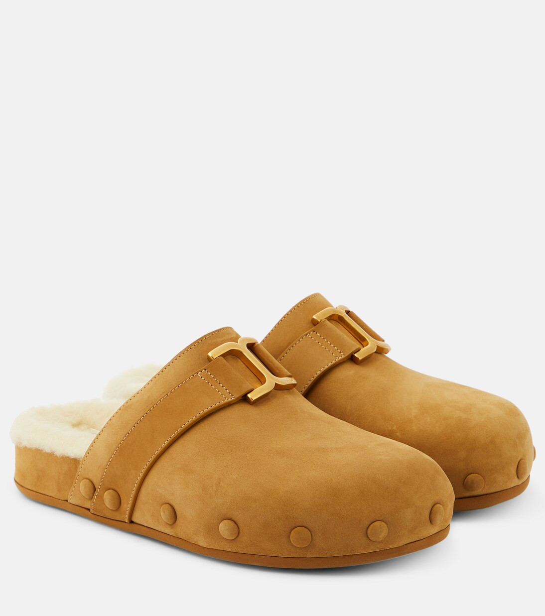 Marcie suede and shearling slippers | Mytheresa (US/CA)