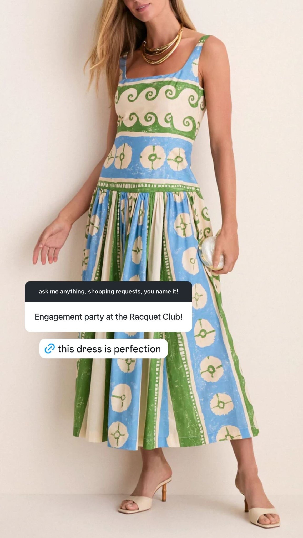 the most fab dress for an engagement party or trip to palm beach! the colors are truly so stunning and it’s the perfect dress to wear with woven accessories, strappy sandals, or a platform sandal!

#LTKSeasonal