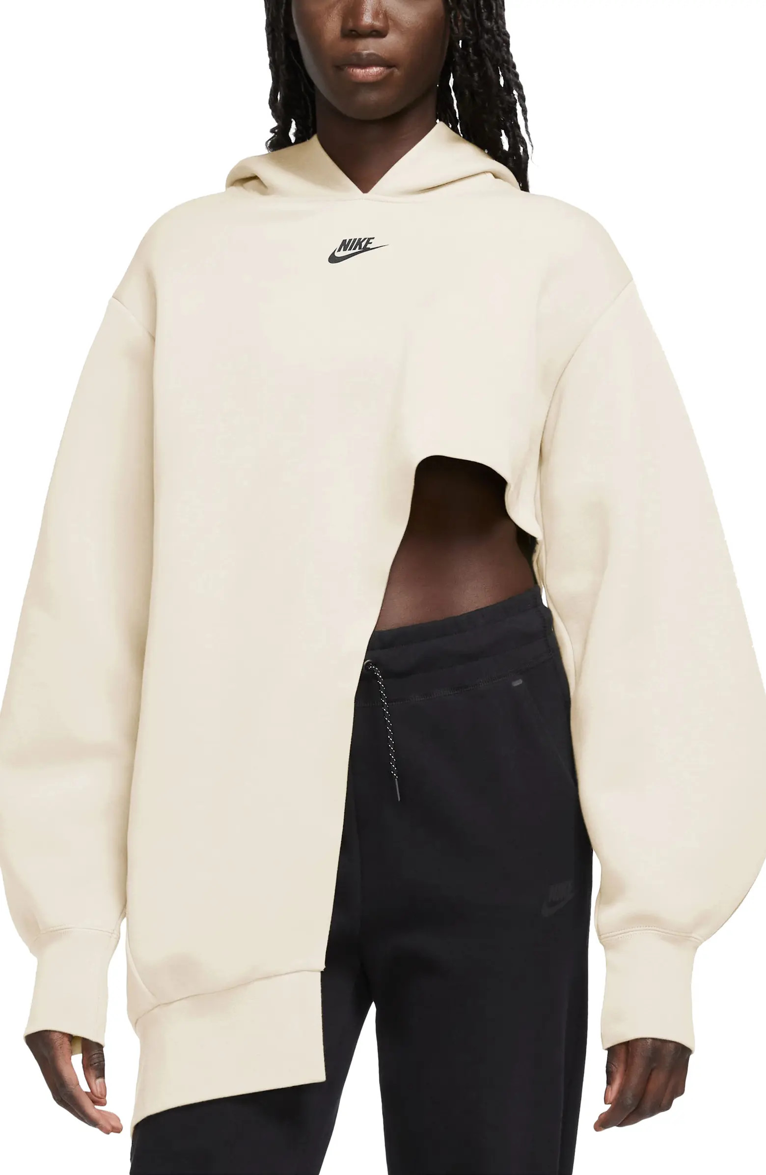 Sportswear Tech Fleece Oversize Asymmetric Hoodie | Nordstrom