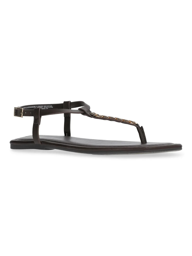 Time and Tru Women's Hardware Thong Sandals | Walmart (US)