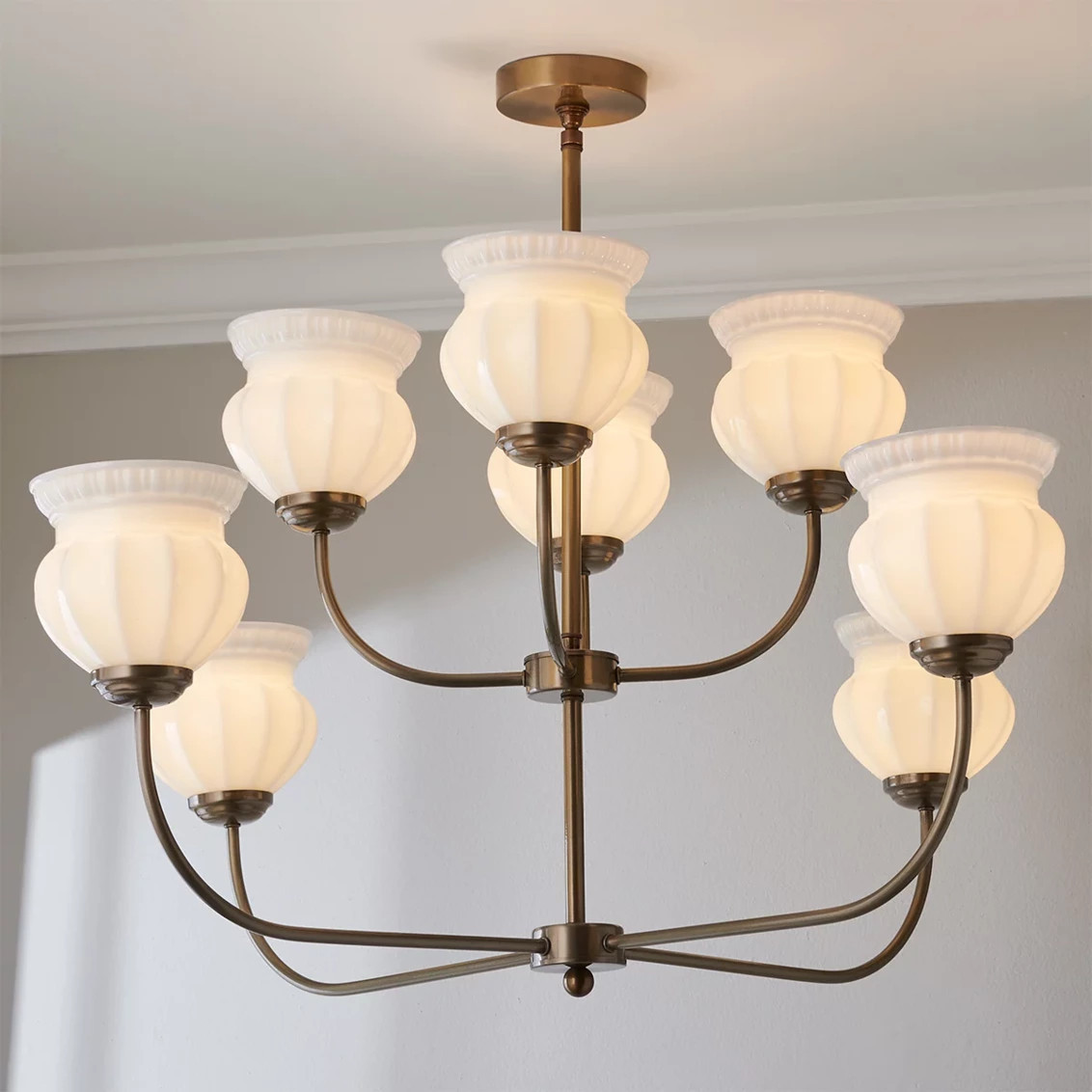 Chris Loves Julia Marlo Two-Tier Chandelier - 8 Light | Shades of Light