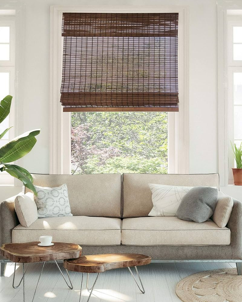 CHICOLOGY Bamboo Blinds , Bamboo Shades , Roman Shades for Windows , Roman Window Shades , Window... | Amazon (US)