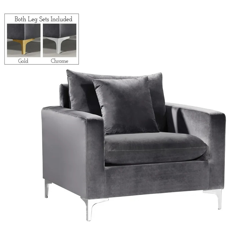 Meridian Furniture Inc Naomi Upholstered Club Chair | Walmart (US)