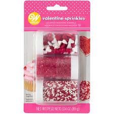 Wilton Valentine Red and White Sprinkles Assorted Set 3.14 oz | Amazon (US)