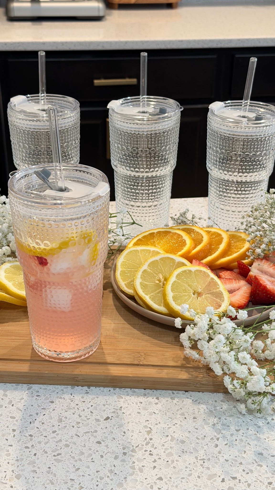 20oz Hobnail Glass Cups with Lids and Glass Straws – 4 Pieces, Thick-Walled Glass Tumblers for Iced Coffee, Smoothies, Milk, Water, Juice, and More – Elegant and Durable Drinking Glasses

#LTKSaleAlert #LTKHome #LTKTravel