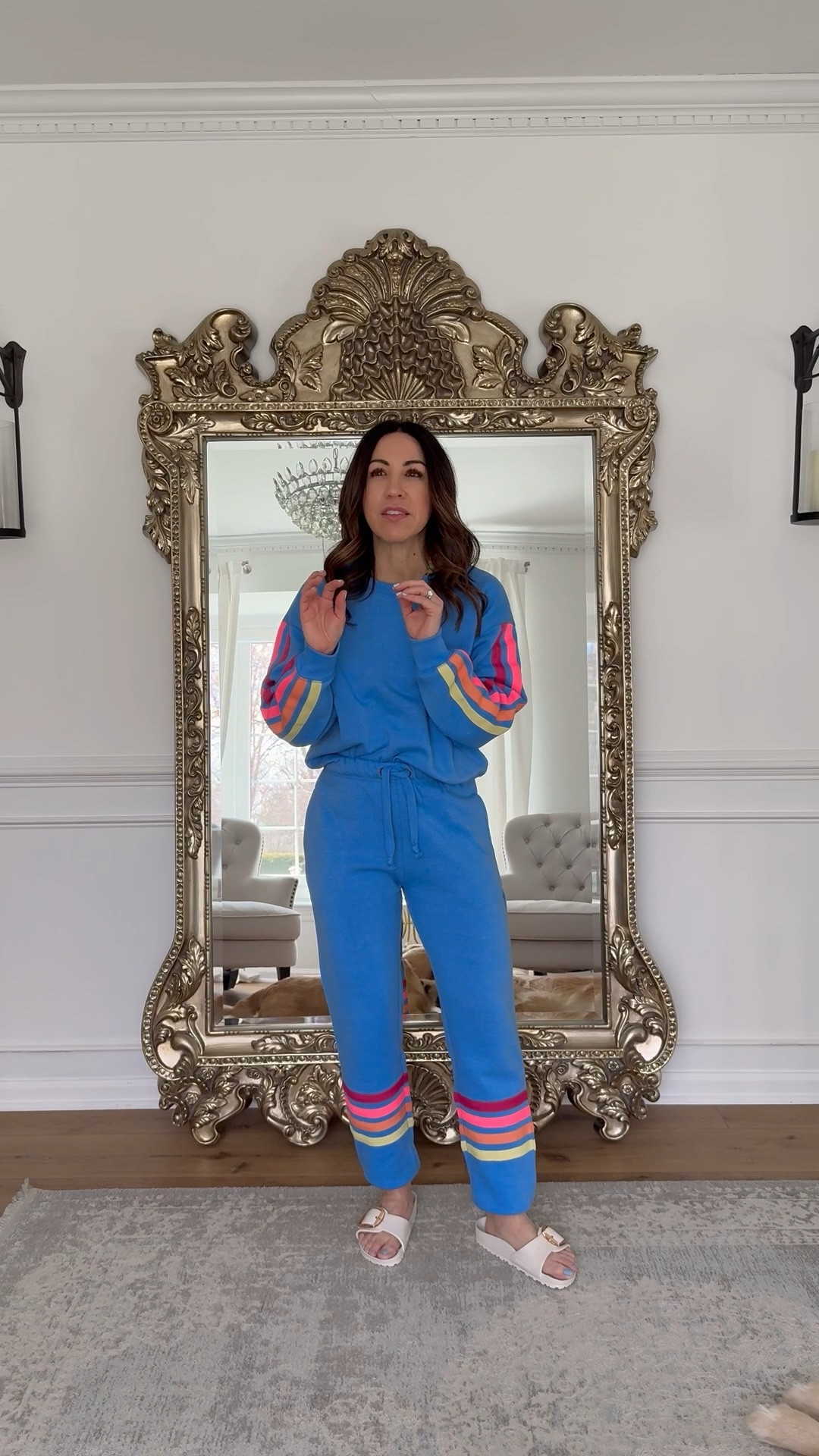 Small jogger sweatpants, small sweatshirt

#LTKPetite #LTKOver40