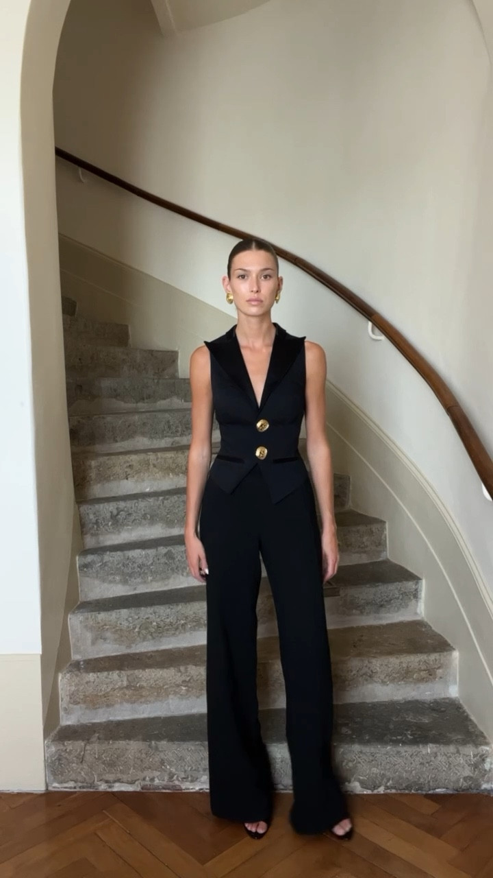 All black 🖤

Alternatives linked, Reformation, Revolve, tailored trousers, black waistcoat, gold details, gold heels, evening outfit, classic style 

#LTKstyletip #LTKeurope #LTKSeasonal