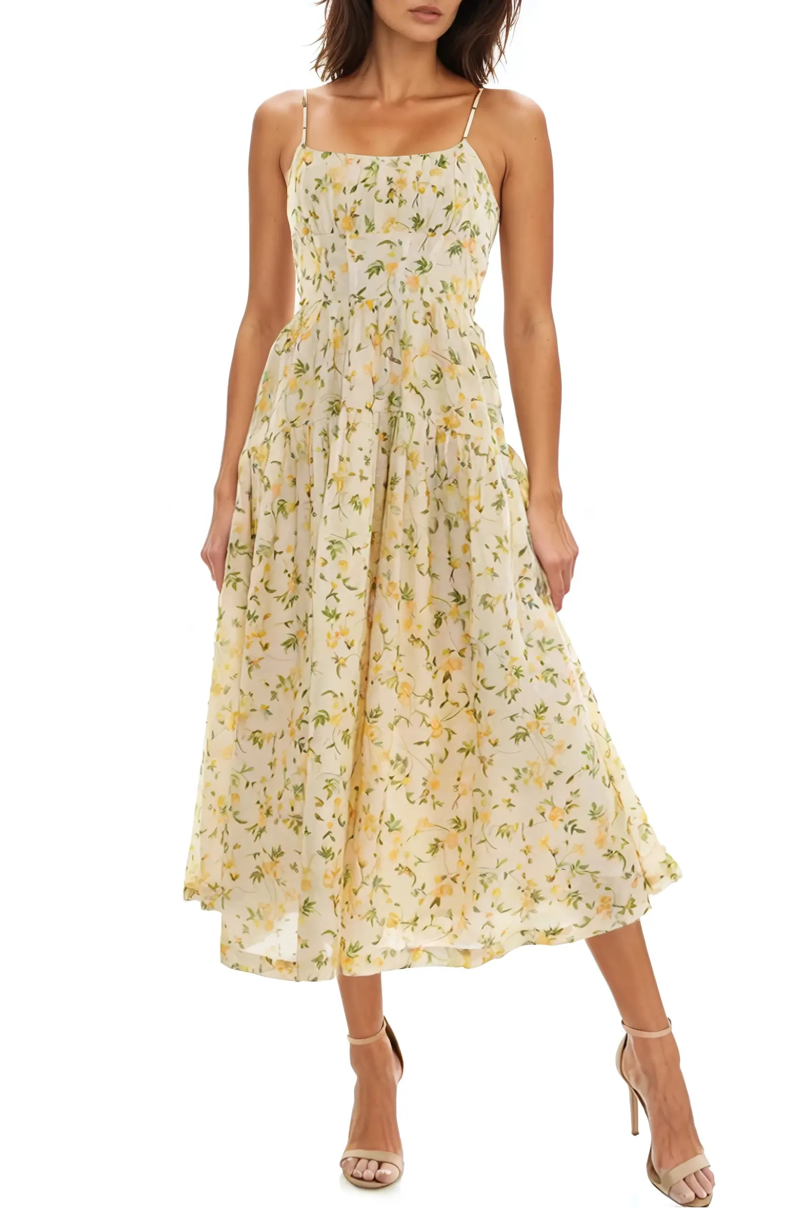 Floral Midi Dress | Nordstrom