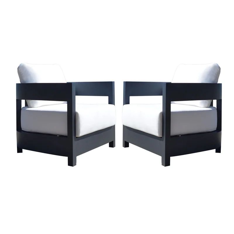 Everlee Patio Chair with Cushions (Set of 2) | Wayfair North America