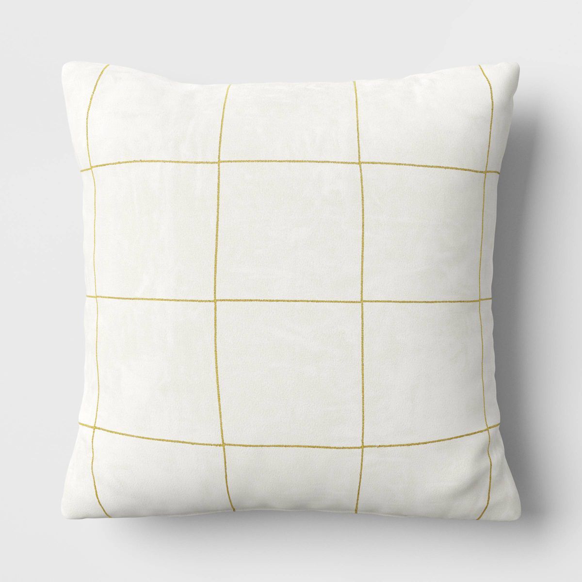 Velvet Windowpane Square Throw Pillow - Threshold™ | Target