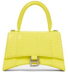 Hourglass Small croc-effect leather tote | Mytheresa (US/CA)