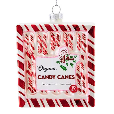 Cody Foster 4.0 Inch Organic Candy Canes Christmas Tree Ornament , Christmas Decor Boxed  10 Cand... | Target