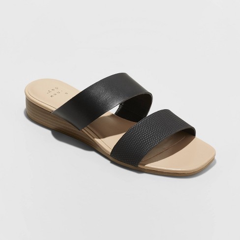 Women's Ana Two Band Espadrille Slide Sandals - A New Day™ | Target