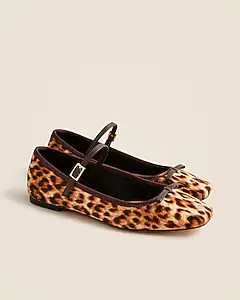Quinn Mary Jane ballet flats in leopard print | J. Crew US