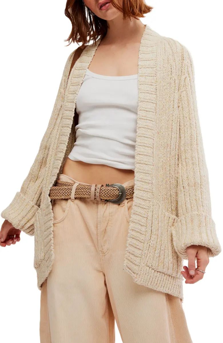 Blossom Cotton Open Front Cardigan | Nordstrom