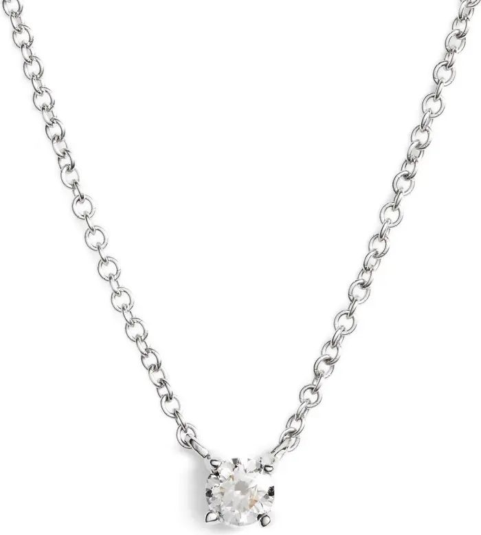 Bony Levy Petite Liora Diamond Solitaire Pendant Necklace | Nordstrom | Nordstrom