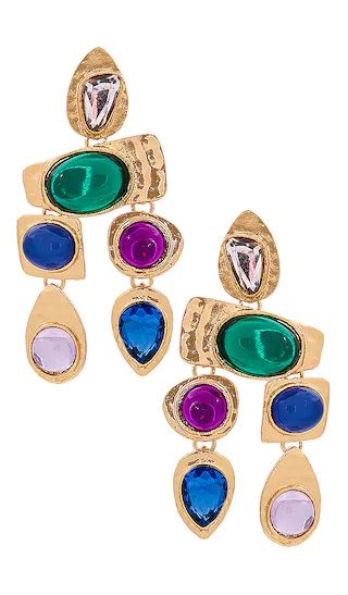 Multi Stone Earrings in Jewel Multi | Revolve Clothing (Global)