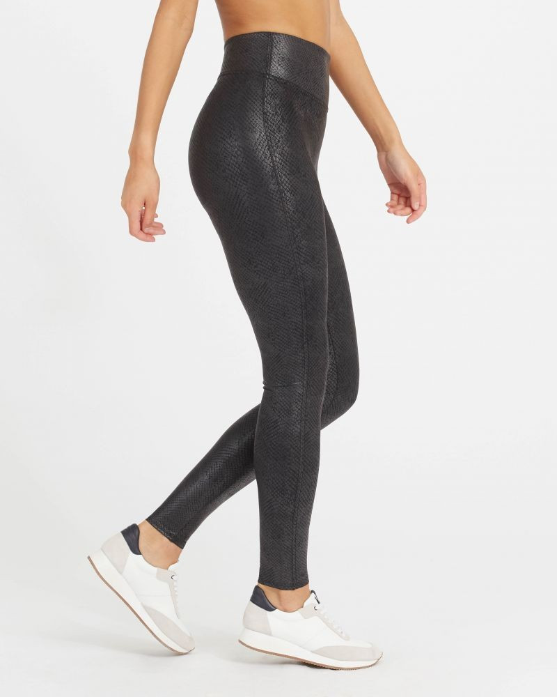 Faux Leather Matte Snake Leggings | Spanx