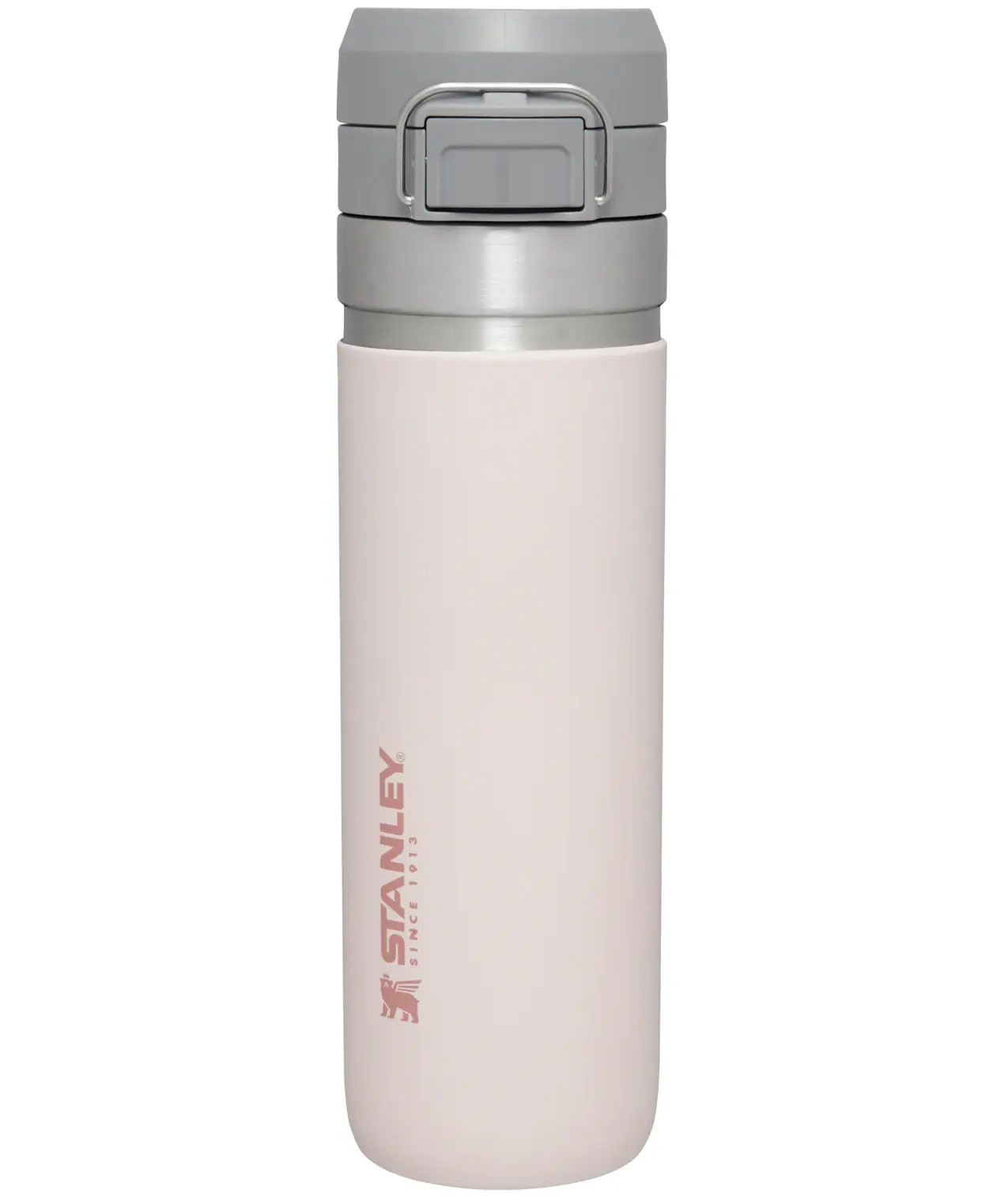Stanley Quick Flip Go Bottle 24 -fl oz Stainless steel Insulated Water bottle - Rose Quartz one_size in Pink | 10-09149-147 | Lowe's