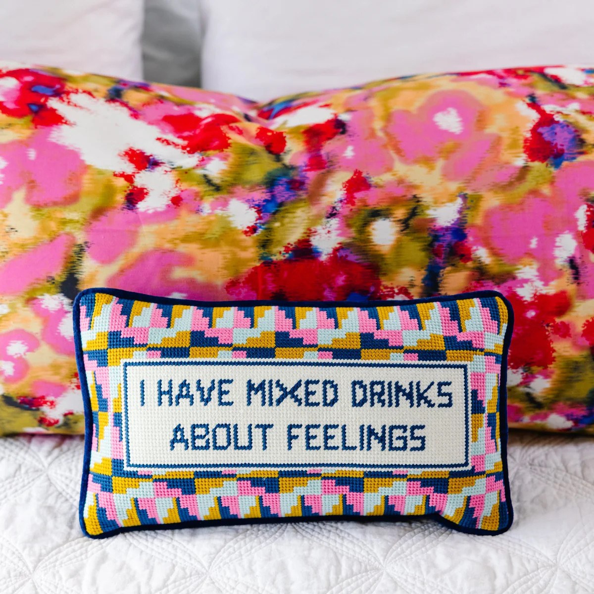 Furbish Studio - Mixed Drinks Needlepoint Pillow | Furbish Studio