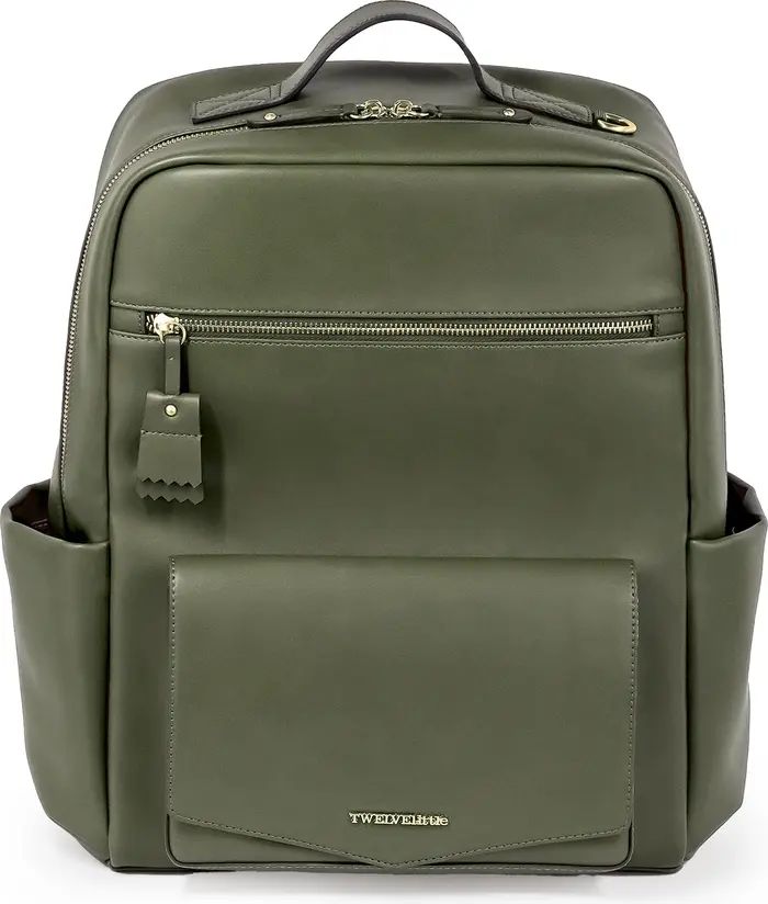 Peek-A-Boo Faux Leather Diaper Backpack | Nordstrom