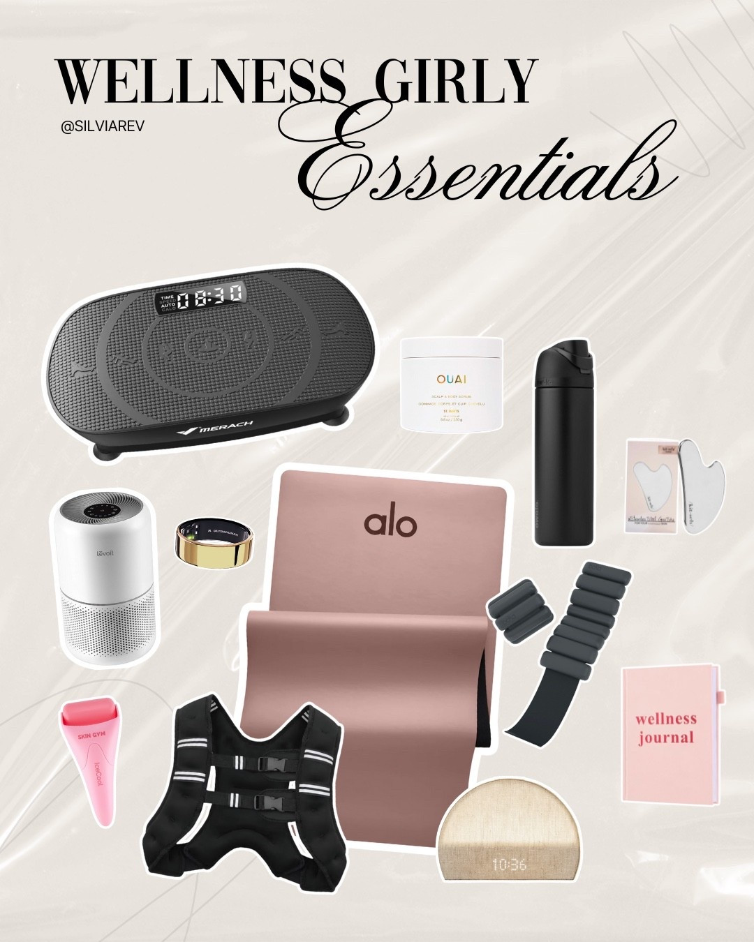 We’re working on our wellness in 2026💁🏼‍♀️ and these are my favorite essentials I use almost daily!

#wellness #wellnessgirly #selfcare #fit #fitness #wellnessjourney #mindfulness #skincare #gym #fitessentials #essentials #owala #weightedvest #aloyoga #hatch #bala #kitsch #skingym #vibrationplate #journal #ultrahumanring #airpurifier #ouai #goals 

#LTKselfcare #LTKfitnessgoals #LTKGiftGuide