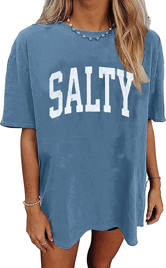 Womens Oversized Tshirt Flower Graphic Tees Nashville Music Short Sleeve Shirts Summer Casual Loo... | Amazon (US)