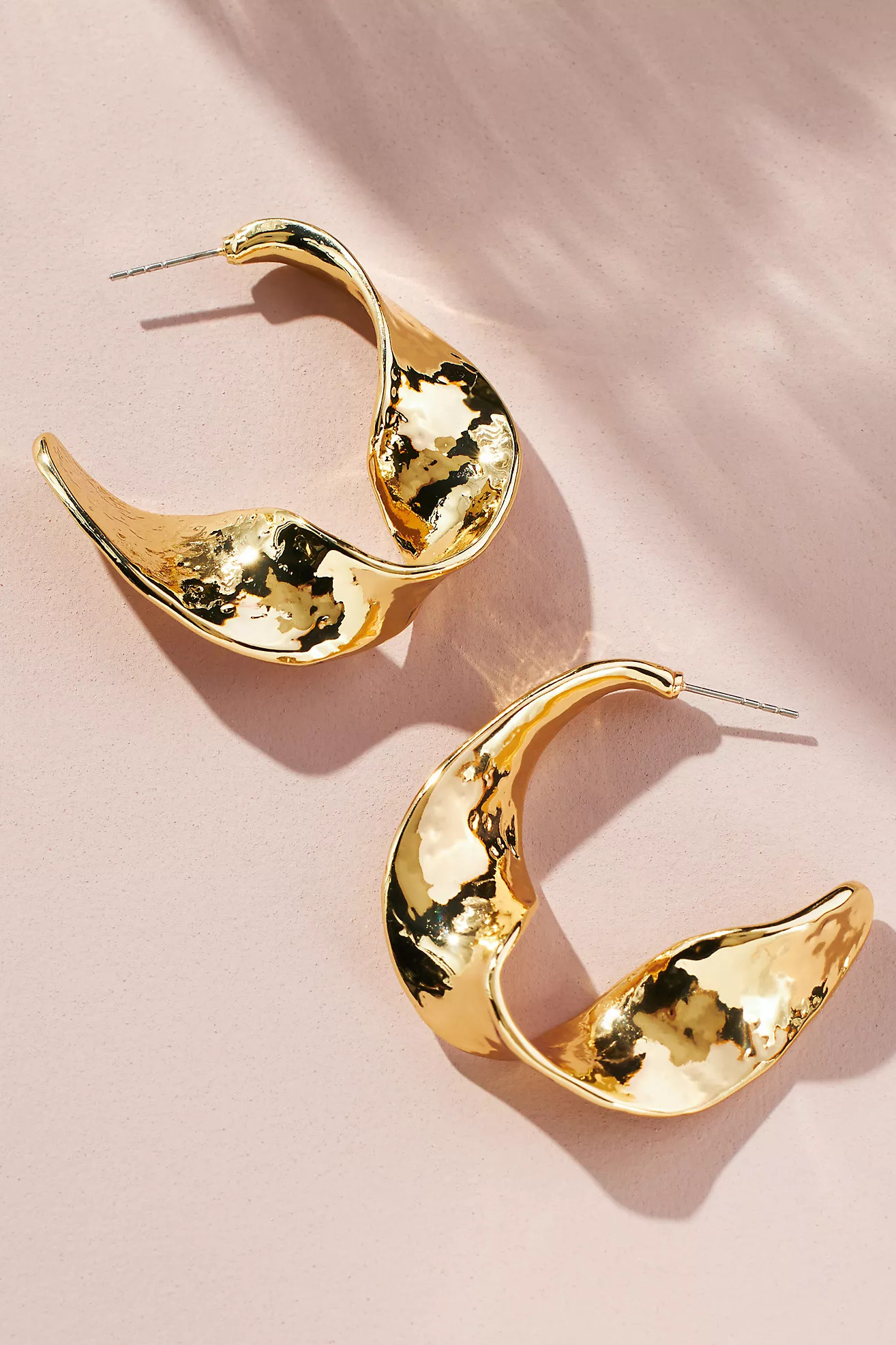 Twisted Metal Hoop Earrings | Anthropologie (US)