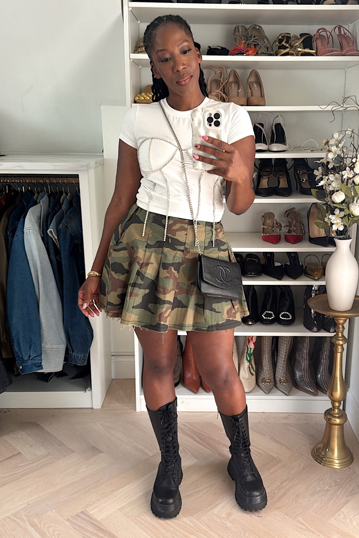 Chris Brown outfit! 

Top F21
Skirt ASOS sz 30