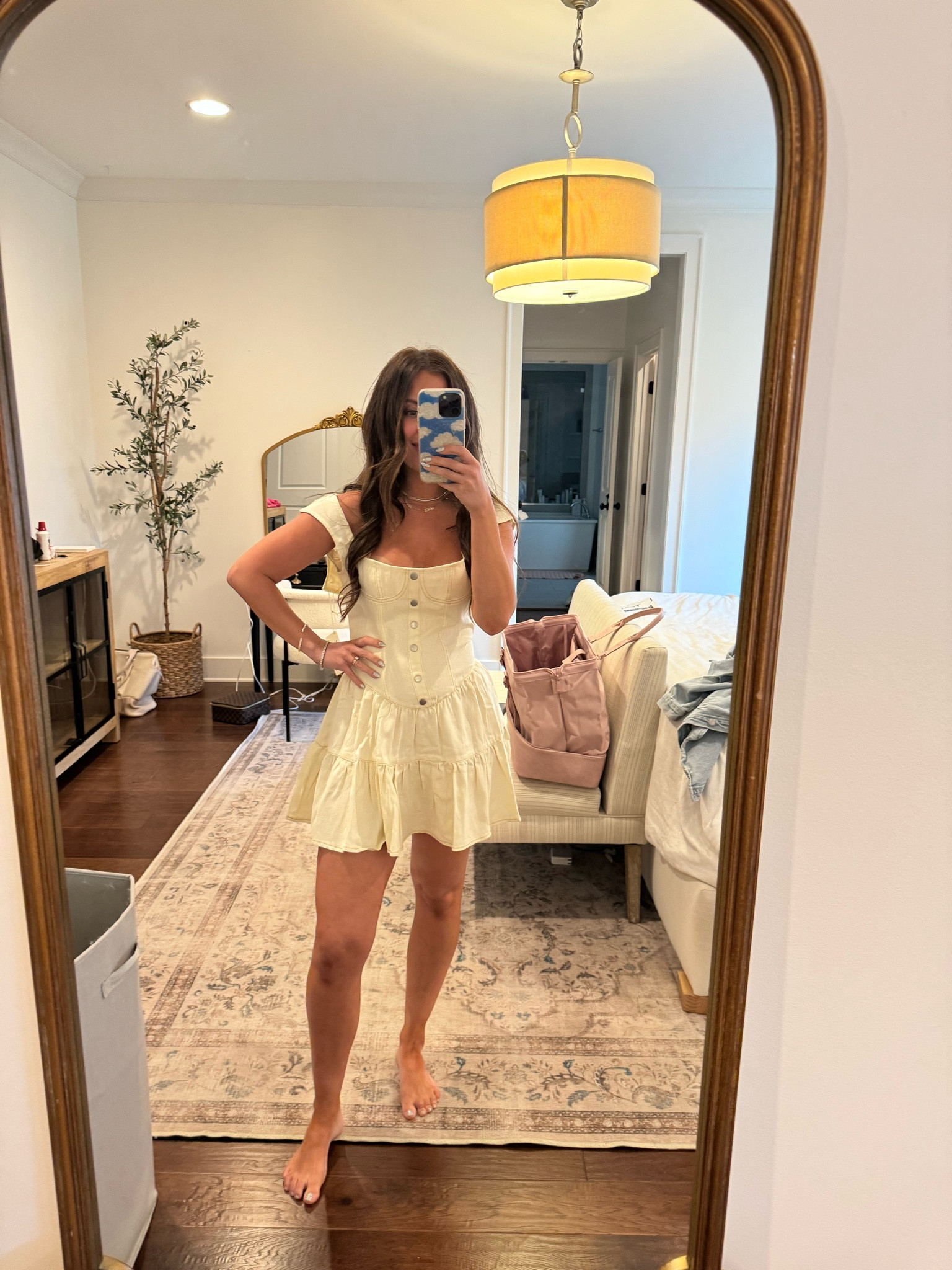 Obsessed with this cutie new dress!

Cream, buttons, pepper mayo, seasonal, spring, summer, vacation outfit inspo, style, mom of four 

#LTKSeasonal #LTKstyletip #LTKfindsunder100