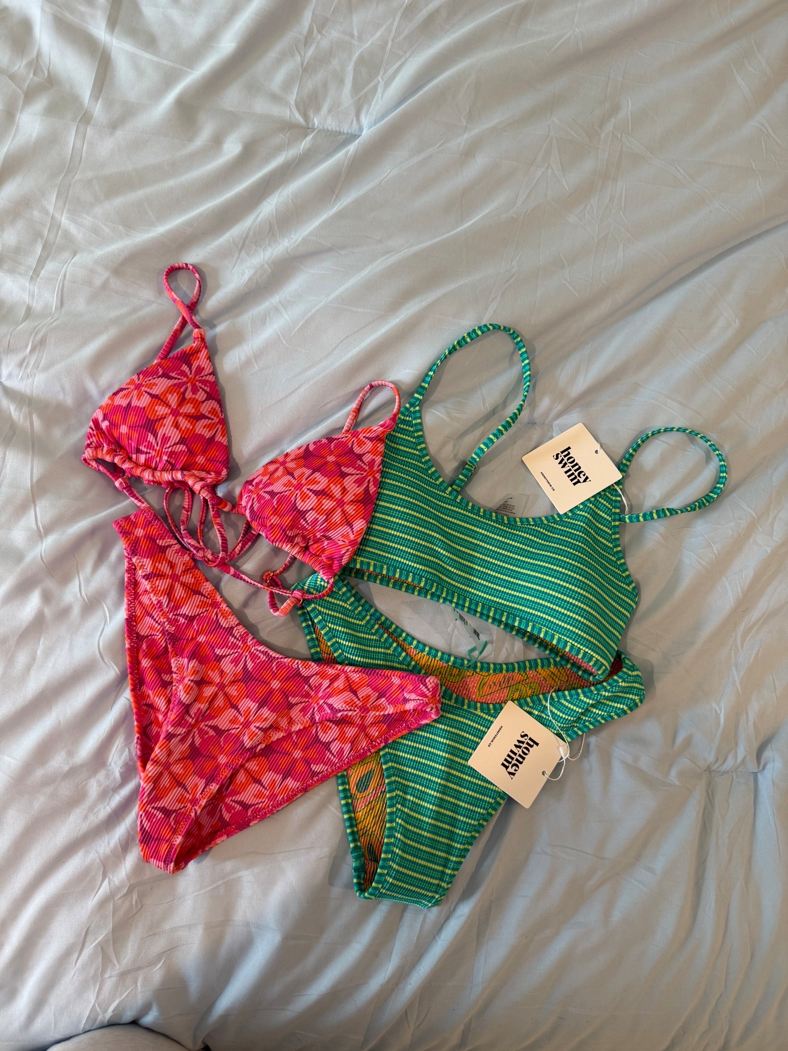 new honey swim bikini arrivals SO CUTE 🤌🏻🩷 #beach 

#LTKSwim