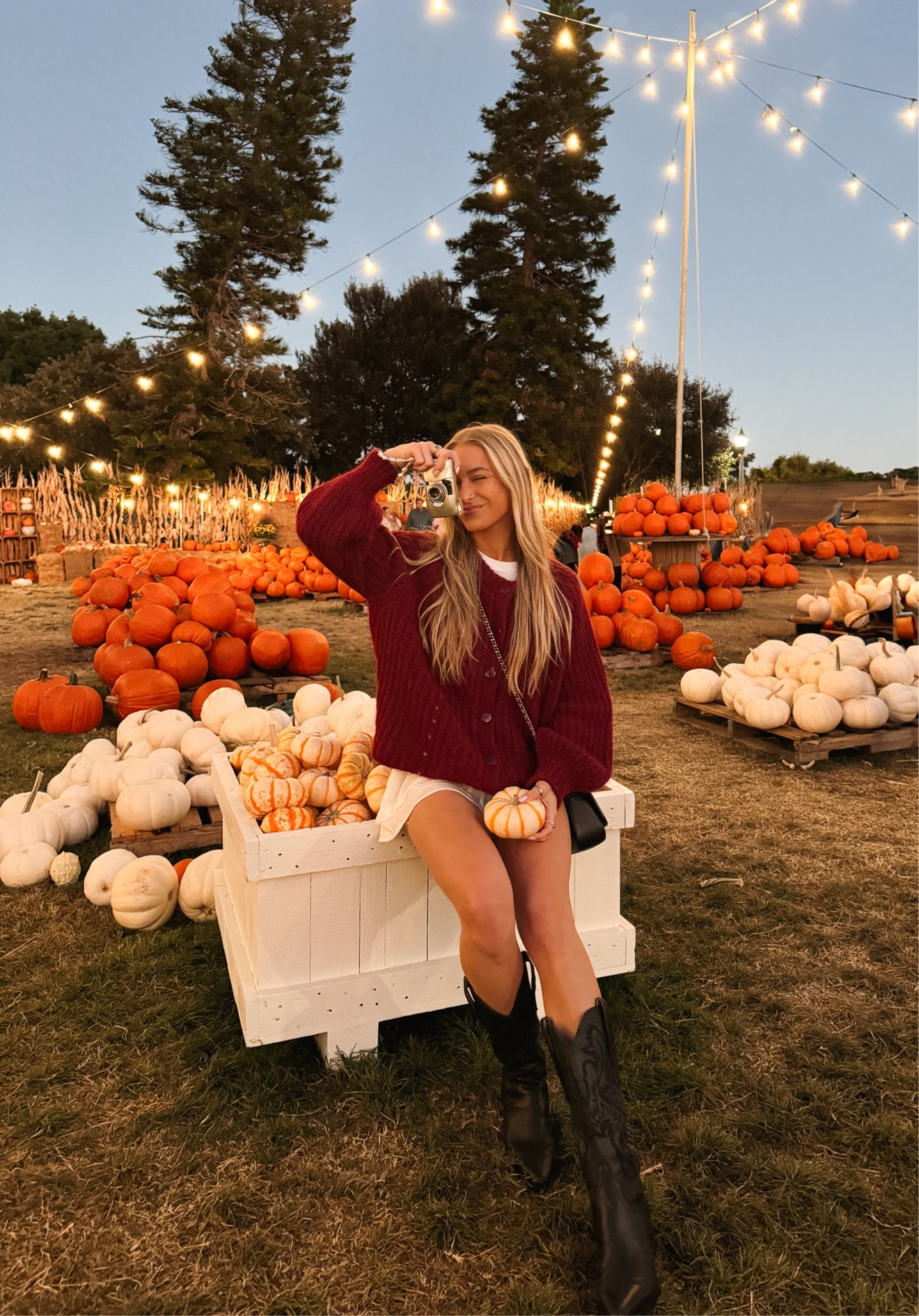 pumpkin patch outfit, fall sweater outfit, sweater and cowboy boots, fall outfits 

#LTKStyleTip #LTKSeasonal #LTKHalloween