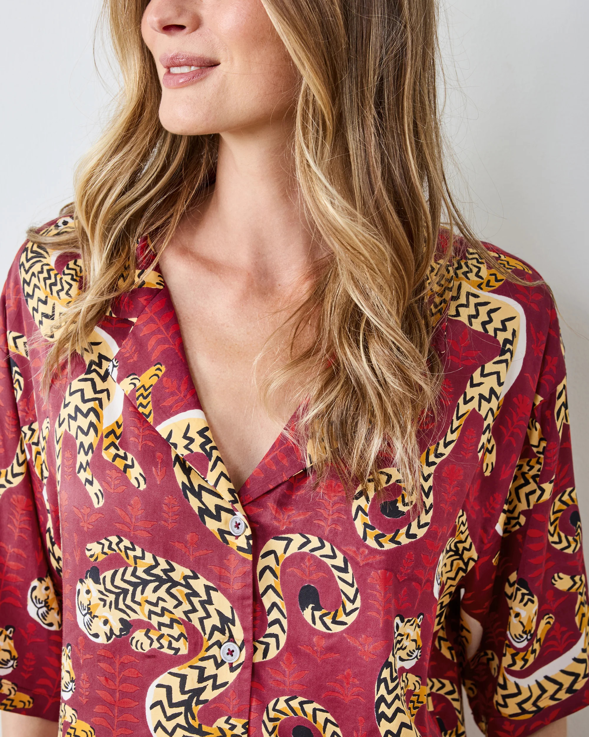 Twisted Tiger - Eco Satin Wildest Dreams Set - Merlot | Printfresh