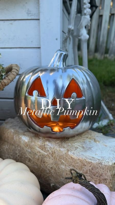 Halloween, metallic pumpkin, diy, spray paint, Walmart, hat bales, fall decor, Halloween decor, light up pumpkin, green pumpkin, outdoor decor, outdoor playhouse

#LTKhome #LTKfamily #LTKHalloween