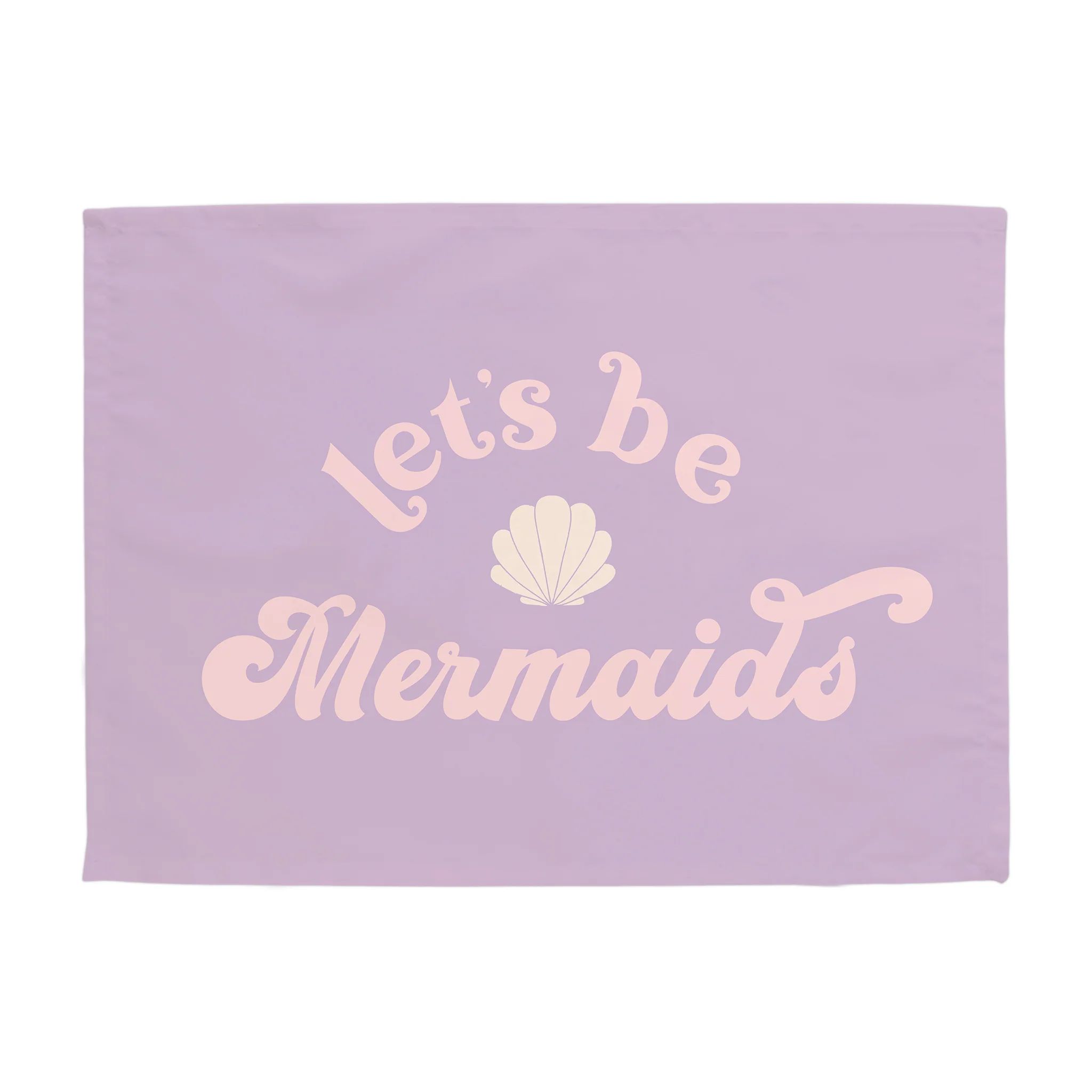 {Purple} Let's Be Mermaids Banner | Hunny Prints